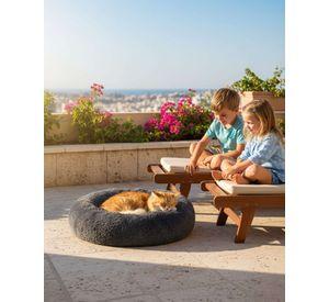Cama Acolchada de Alta Densidad para tus mascotas 70 cm negro