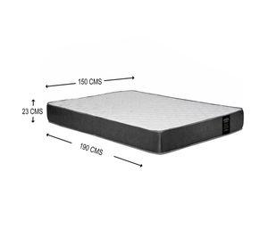 Colchon América 2 Plazas Gris 150x190x23 Cm