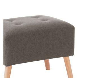 Pouf Niza Lino Gris Oscuro