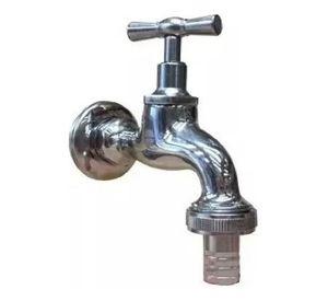 Llave Lavadero Con Flange He He 1/2 X 3/4 Taumm