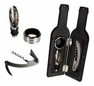 Set De Vino Sacacorchos Con Forma De Botella