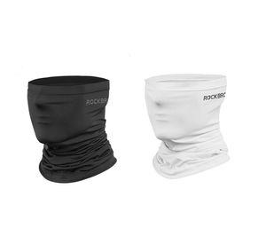 Cuello, bandana elástica ciclismo, Rockbros WB-001 - Blanco