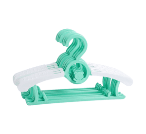 Pack 10 Ganchos Perchas Largo Adjustable Para Niños Y Bebe