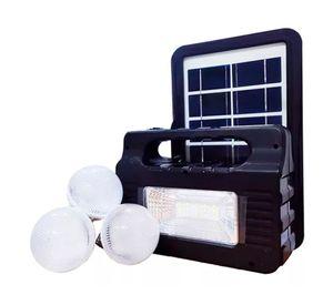 Kit Solar De Emergencia Camping Usb + 3 Ampolletas