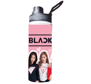 BOTELLA DE AGUA ESTAMPADA DE BLACK PINK, KPOP 1 REGALO 850ML