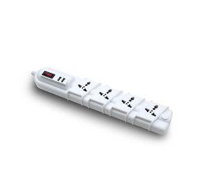 ALARGADOR MULTINORMA 3MTS / 4 TOMAS + 2 USB + PROTECCION REMA