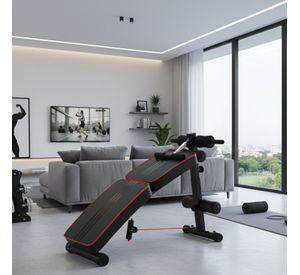 Banca Abdominales Full Pro Biceps Triceps Plegable Con Bandas Sportime
