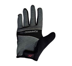 Guante Torpedo Ciclista Gel Largo Negro - Gris