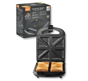 Sandwichera Eléctrica Antiadherente Tostadora 4 Sandwich 1000W