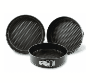 Set 3 Moldes Redondos Antiadherentes para Tortas