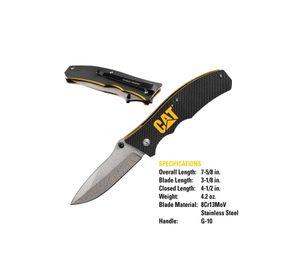 CUCHILLO NAVAJA PLEGABLE CAT 980002 PUNTA CURVA