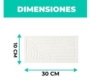 Set 3 Bandejas Baño Absorbente Jabón Cepillo Dientes Colores