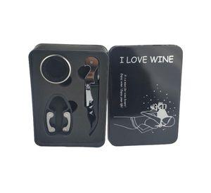 Caja Metálica 3 Accesorios Sommelier Vino I Love