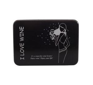 Caja Metálica 3 Accesorios Sommelier Vino I Love
