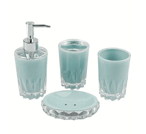 Set de Baño 4 piezas Color verde