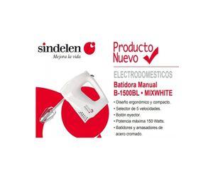 Batidora De Mano Sindelen B-1500bl Acero 5 Velocidades