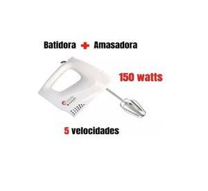 Batidora De Mano Sindelen B-1500bl Acero 5 Velocidades