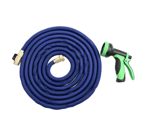 Manguera retráctil expandible jardín 15 mts. Azul