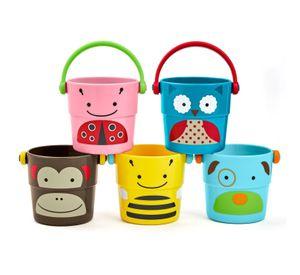 Juguete Agua Baldes Cubetas Zoo Skip Hop Para Apilar