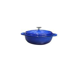 OLLA HIERRO FUNDIDO AZUL 30 X 9 CM
