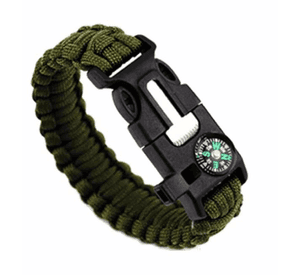 Pulsera Paracord Treking Y Escalada Supervivencia 5 En 1