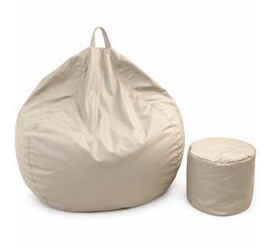 Puff Pera Eco Cuero talla XL Joytek Caquis 120x80cm