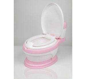 Pelela Inodoro Baño Entrenador Portátil para Niña Color Rosa Asiento Acojinado