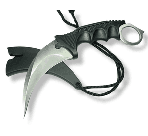 Cuchillo Navaja Karambit strike silver AN77