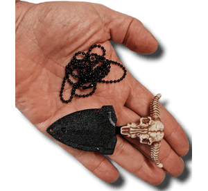 Daga Cuello Cacho Vaca Con Cadena Cuchillo Am86