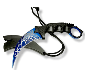 Cuchillo Navaja Karambit strike spider BLUE AN80