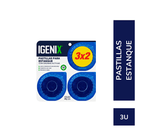 Pastillas Estanque Para Inodoros Azul 3x 48g