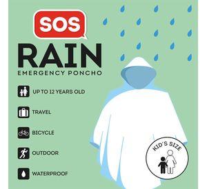 Poncho Impermeable Capucha Legami Niños