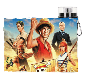 BOTELLA DE AGUA ESTAMPADA DE ONE PIECE, LUFFY CINE 1 REGALO 850ML