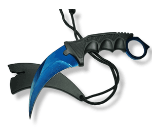 Cuchillo Navaja Karambit strike blue AN75
