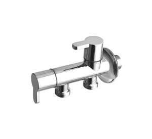 Llave Angular Doble Salida 1 2 X 1 2 Aquakit Teflon