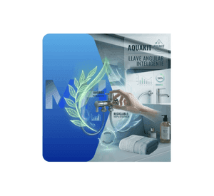 Llave Angular Doble Salida 1 2 X 1 2 Aquakit Teflon