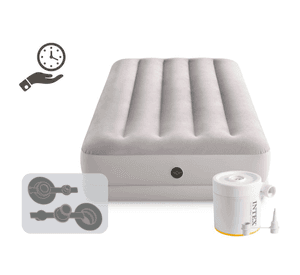 Colchón Inflable Intex 1.5 Plazas 99x191x30 Cm Prestige Mid-Rise + Inflador USB150