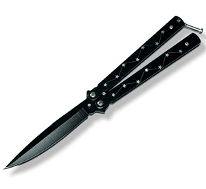 Cuchillo Navaja Mariposa Black Star Balisong Ai46