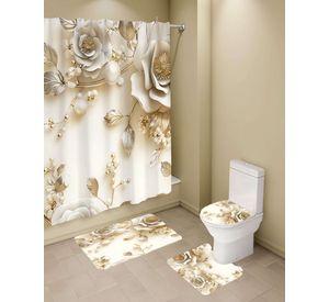 SET DE 4 PIEZAS PARA BAÑO CON ESTAMPADO 5