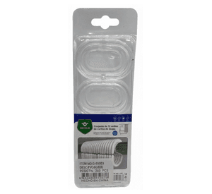 Set De 12 Ganchos Para Cortina De Baño Transparente