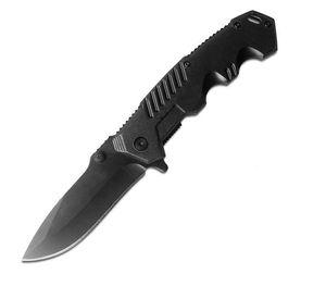 Cuchillo Tactico Supervivencia Cortapluma Black Sable AA71