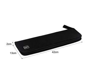 Bagsmart Organizador de Corbatas de Viaje con Interior Acolchado Negro