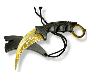Cuchillo Navaja Karambit  strike spider GOLD AN78