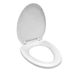 Asiento Elongado Reforzado Wc Blanco Cierre Suave - Tapas Wc