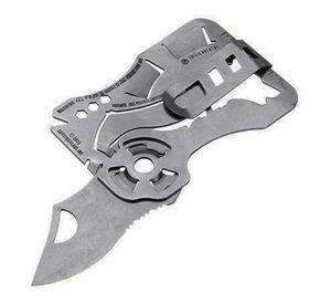 Cuchillo Plegable De Acero Inoxidable De Tarjeta AJ41