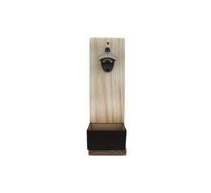 Destapador Abridor Cerveza Pared Madera Natural