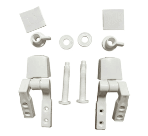 Kit De Reparacion Bisagra Plastica Para Asiento De Inodoro Blanco