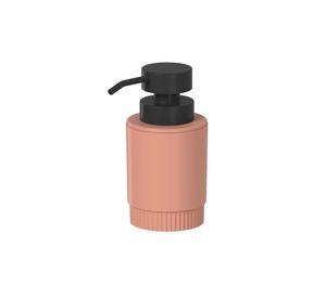 Jabonera Con Dosificador Dorica Naranja C/Negro 300 Ml