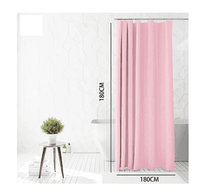 Cortina Ducha Baño 180x180 Elegante Rosada