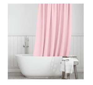 Cortina Ducha Baño 180x180 Elegante Rosada